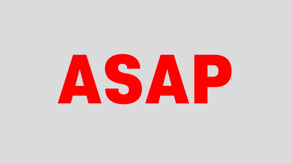 업무용어 설명 ASAP